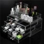 6 Drawer Clear Acrylic Make Up Organizer Drawers Cosmetic Display Holder Case St