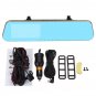4.3" HD 1080P Car DVR Mirror Camera Rear View Dual Lens Night Vision Loop Video