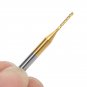 10pcs 1mm Tungsten Steel Titanium Coat Carbide End Mill Engraving Bits CNC PCB D