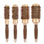 4pcs/set Hair Brush Professional Round Aluminum Tube Comb Set Barrel Curling