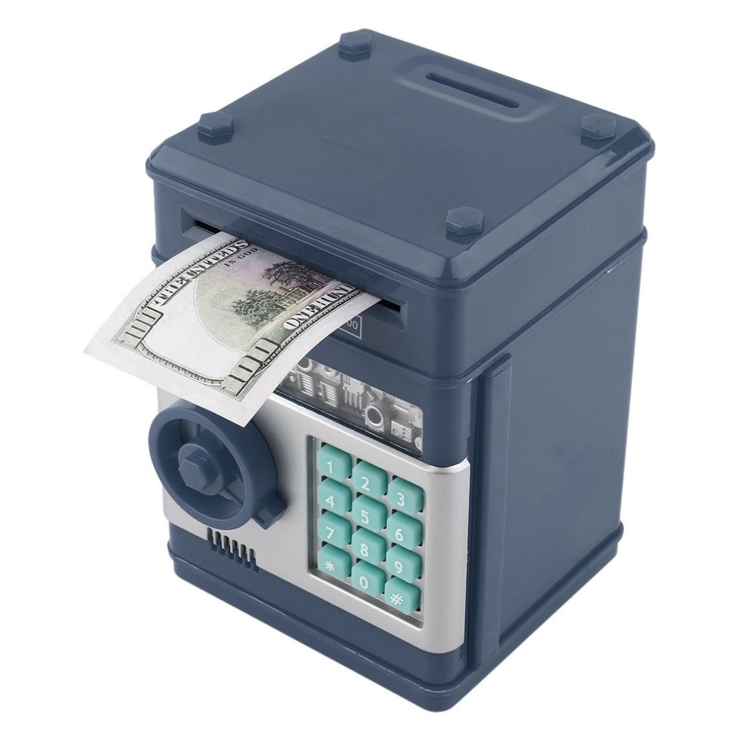 Automatic volume password safe money ATM piggy bank Mini safe Creative piggy