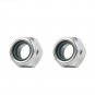 100PCS M3/M4/M5/M6 Nylon Self Lock Nut Locking Stainless Steel Hex Nuts Tools