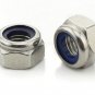 100PCS M3/M4/M5/M6 Nylon Self Lock Nut Locking Stainless Steel Hex Nuts Tools