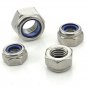 100PCS M3/M4/M5/M6 Nylon Self Lock Nut Locking Stainless Steel Hex Nuts Tools