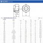 100PCS M3/M4/M5/M6 Nylon Self Lock Nut Locking Stainless Steel Hex Nuts Tools