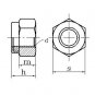 100PCS M3/M4/M5/M6 Nylon Self Lock Nut Locking Stainless Steel Hex Nuts Tools