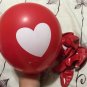 10pcs/lot Heart Balloons For Couples Printed 12 Inch Romantic Decorate Baloon