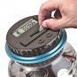 Large Electronic Digital Counting Coin Bank Money Saving Box Jar LCD Display USD