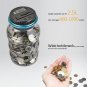 Large Electronic Digital Counting Coin Bank Money Saving Box Jar LCD Display USD