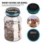 Large Electronic Digital Counting Coin Bank Money Saving Box Jar LCD Display USD