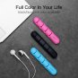 2Pcs Cable Winder Earphone Organizer Silicon Wire Holder For Charger Data Clips