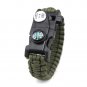 Braided Bracelet Men LED Light Multifunctional Paracord Survival Bracelet Outdoo
