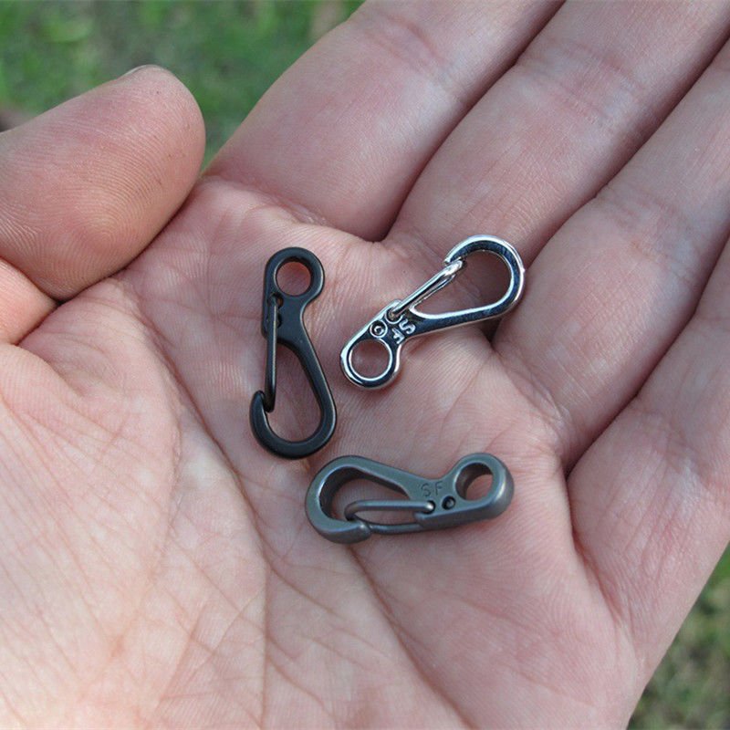 10PCS/LOT EDC Keychain Spring Clasps Climbing Carabiners Camping Bottle Hooks