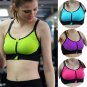 Women Underwear Push Up Front Zipper Sports Bras Big Size Bra Yoga Padded Fitnes