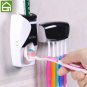 Creative Automatic Plastic Lazy Toothpaste Dispenser 5 Toothbrush Holder Squeeze