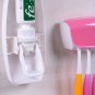 Creative Automatic Plastic Lazy Toothpaste Dispenser 5 Toothbrush Holder Squeeze