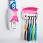 Creative Automatic Plastic Lazy Toothpaste Dispenser 5 Toothbrush Holder Squeeze