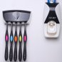 Creative Automatic Plastic Lazy Toothpaste Dispenser 5 Toothbrush Holder Squeeze