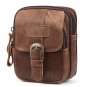Vintage Genuine Leather Casual Multi-functional 4.7 inch Phone Bag Waist Bag