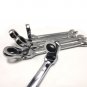 12mm Flexible Combination Ratchet Open End Torque Wrench Geared Spanner Chrome
