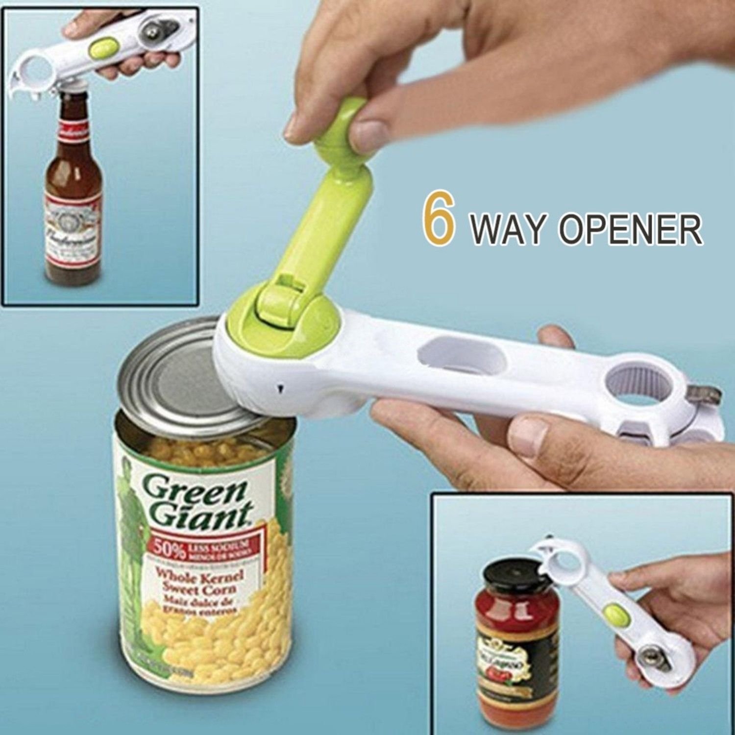 Magic Opener 6 Ways Universal Can Opener For Opening Jar Can Bottle Wine Kitchen