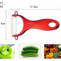 Beauty Gifts Zirconia red handle Ceramic Knife with holder kitchen Set 3" 4" 5"