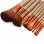 Golden 12 Pcs/lot Make Up Brushes Set Foundation Face&Eye Powder Blusher Profess