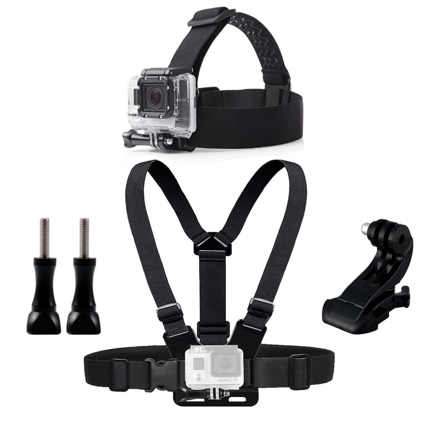 Chest Head Belt Mount For Gopro Hero 5 4 accessories Set SJCAM SJ4000 Action Cam