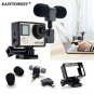 3.5mm External Mini Stereo Microphone Mic Adapter Standard Frame For GoPro Hero4