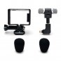 3.5mm External Mini Stereo Microphone Mic Adapter Standard Frame For GoPro Hero4