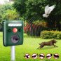 KCASA KC-JK369 Garden Ultrasonic PIR Sensor Solar Animal Repeller Strong Flashig