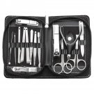 15pcs Stainless Steel Nail Cleaner Set Manicure Kit Clipper Pedicure Scissor Twe