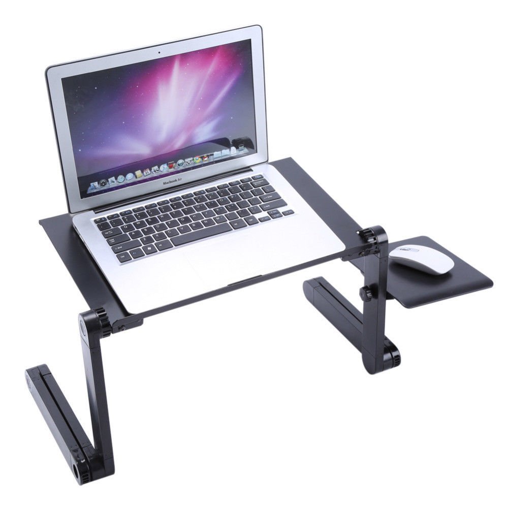 Portable Folding Laptop Table Desk Adjustable Laptop Stand Desk Sofa Bed Tray