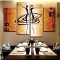 Hot 4 Pcs/Set Modern Abstract Figures Painting Printed on Canvas Dance Lover Fig