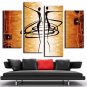Hot 4 Pcs/Set Modern Abstract Figures Painting Printed on Canvas Dance Lover Fig