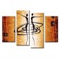 Hot 4 Pcs/Set Modern Abstract Figures Painting Printed on Canvas Dance Lover Fig