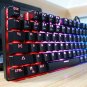 Wired Mechanical Keyboard 104 Keys Real RGB Blue Switch Gaming