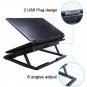 6 Blue LED Silent Adjustable Big Fan Notebook Cooler Laptop Cooling Pad Stand 2