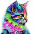 Frameless Abstract Cat Animal DIY Painting By Numbers Acrylic Paint On Canvas Dr