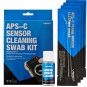 DSLR Camera Sensor Cleaning Swabs Kit 12pcs with Liquid Cleaner Solution Lens
