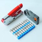 Multitool Wire Stripping Squeezing Pliers Coaxial Cable Cold Press Clamp RG59 RG