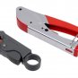 Multitool Wire Stripping Squeezing Pliers Coaxial Cable Cold Press Clamp RG59 RG
