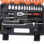 53pcs Automobile Motorcycle Repair Tool Case Precision Ratchet Wrench Sleeve Uni