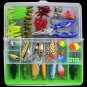 101 pcs Almighty Fish Lures Kit With Box Hard Soft Bait Minnow Spoon Crank