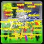 101 pcs Almighty Fish Lures Kit With Box Hard Soft Bait Minnow Spoon Crank