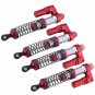 4PCS 110mm Billet Machined Piggyback Shock Absorber Springs Set for 1/10 Scale