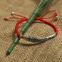 Bracelet Handmade Bangle Wax 925 Sterling Silver Fish Lucky Red Rope Shambala