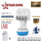 STAR COM Universal QUAD LNB For Satellite TV Receiver KU BAND LNB For Satellite