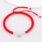 925 Sterling Silver Beads Shamballa Bracelet Red  Rope Lucky Bangle Charm Bracel