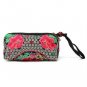 Women National Embroidered Floral Canvas Handbags Casual Clutch Bags 2 Pcs